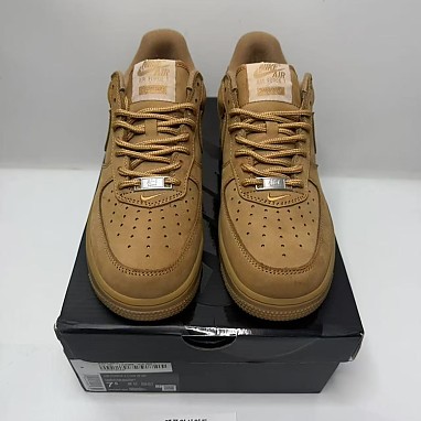 [NIKE] 나이키 x 슈프림 에어포스1 로우 플랙스 된장포스 DN1555-200 남성용 (OWF공장) 실사