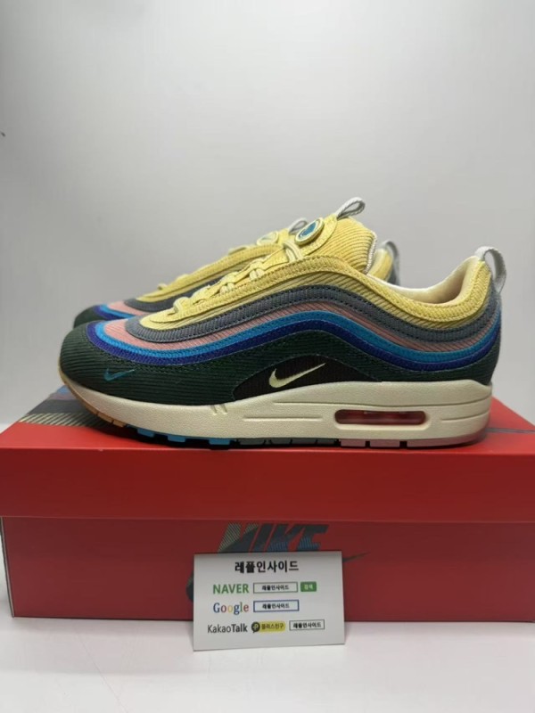 레플리카 명품 [NIKE] 나이키 에어맥스 1/97 X 션우더스푼 AJ4219-400 남녀공용 - 옆면 실사 2