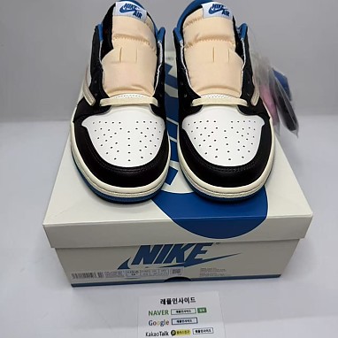 [AIR JORDAN] 트래비스 스캇 x 프라그먼트 x 에어조던1 로우 DM7866-140 남녀공용 (OG공장) 실사