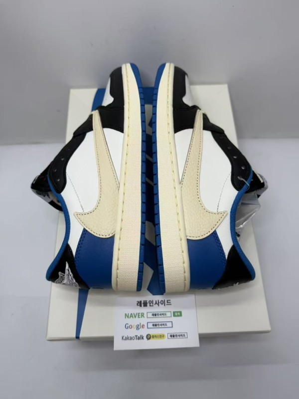 레플리카 명품 [AIR JORDAN] 트래비스 스캇 x 프라그먼트 x 에어조던1 로우 DM7866-140 남녀공용 (OG공장) - 라벨 실사 8