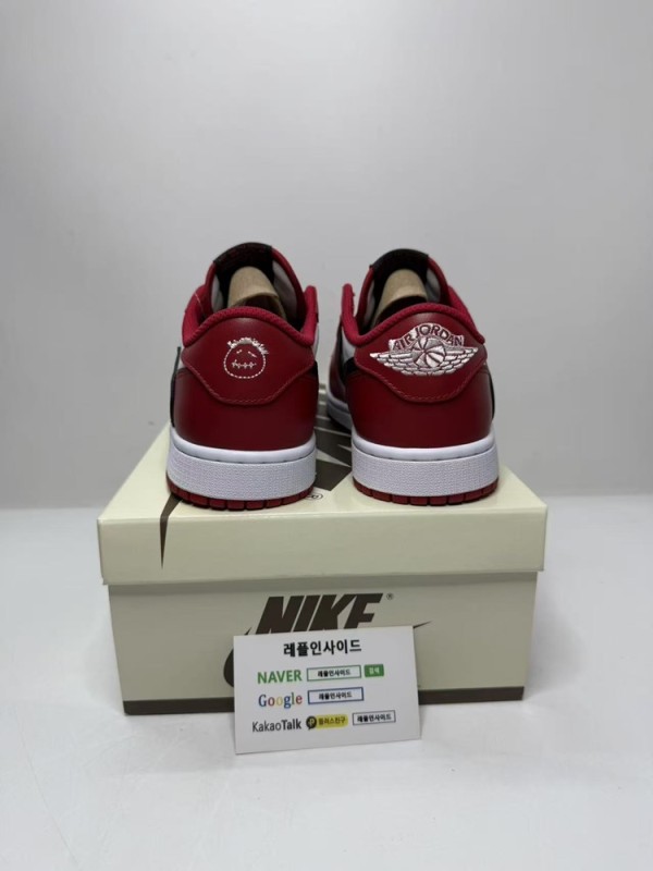 레플리카 명품 [AIR JORDAN] 트래비스 스캇 x 에어조던1 로우 OG 시카고 DM7866-101 남녀공용 (X공장) - 로고 실사 5