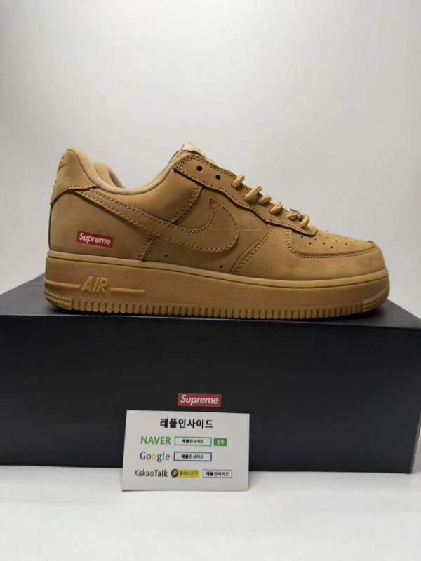 레플리카 명품 [NIKE] 나이키 x 슈프림 에어포스1 로우 플랙스 된장포스 DN1555-200 남성용 (OWF공장) - 뒷면 실사 3