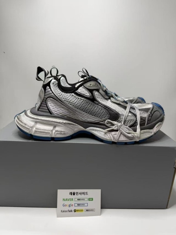 레플리카 명품 [BALENCIAGA] 발렌시아가 3XL 그레이 화이트 블루 남녀공용 (OG공장) 디테일 실사! - 뒷면 실사 3