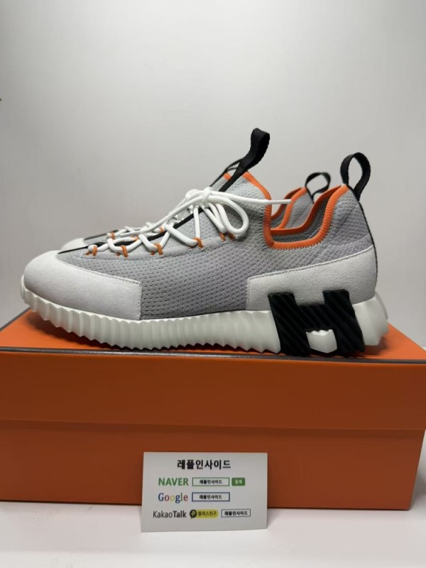 레플리카 명품 [HERMES] 에르메스 리프트 슬립온 스니커즈 남성용 실사 디테일! - 옆면 실사 2