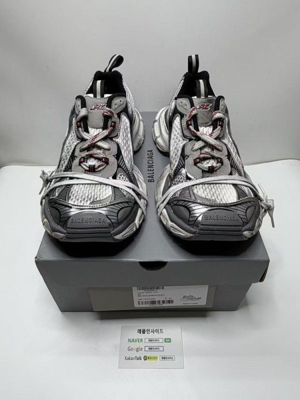 레플리카 명품 [BALENCIAGA] 발렌시아가 3XL 그레이 화이트 레드 남녀공용 (X공장) 디테일 실사! - 앞면 실사 1