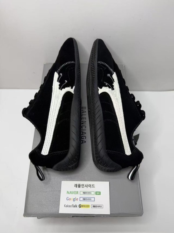 레플리카 명품 [BALENCIAGA] 발렌시아가 x 푸마 스피드캣 스웨이드 스니커즈 블랙화이트 847146WSDSD1090 남녀공용 (G공장) 디테일 실사! - 소재 실사 6