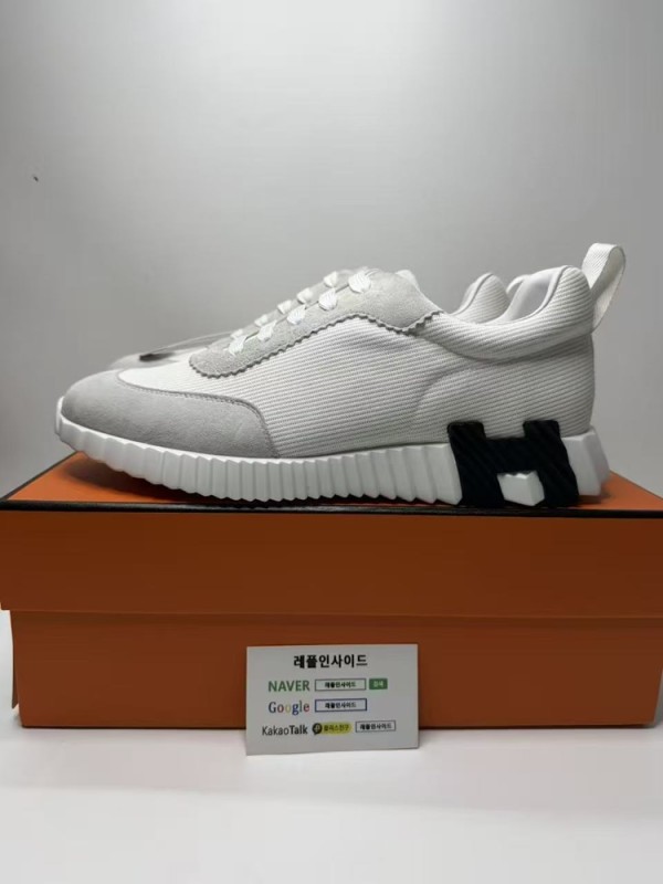 레플리카 명품 [HERMES] 에르메스 바운싱 스니커즈 남녀공용 디테일 실사! - 옆면 실사 2