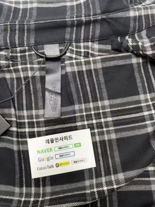 레플리카 명품 [Chrome Hearts] 크롬하츠 체크 셔츠 남녀공용 - 소재 실사 6