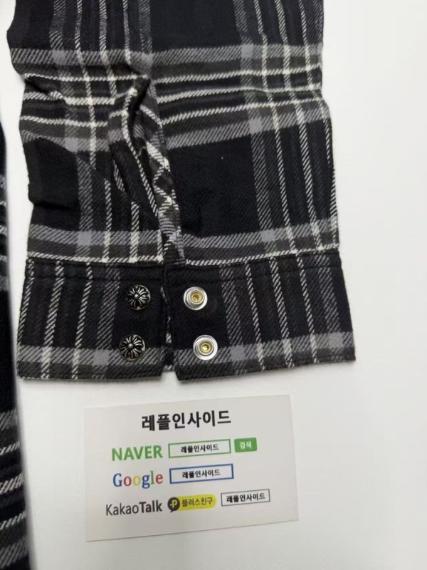 레플리카 명품 [Chrome Hearts] 크롬하츠 체크 셔츠 남녀공용 - 라벨 실사 8