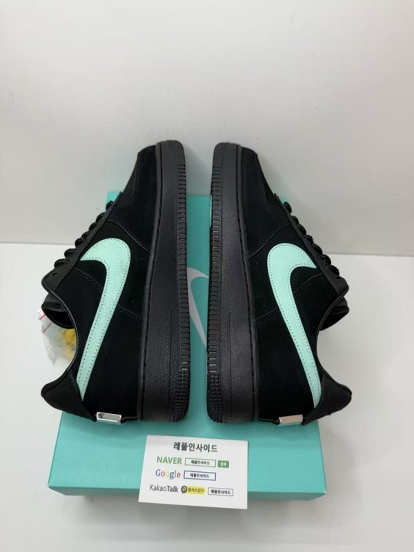 레플리카 명품 [NIKE] 나이키 에어포스1 x 티파니앤코 Tiffany & Co 1837 DZ1382-001 남녀공용 실사 디테일! - 포장 실사 7