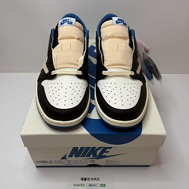 [AIR JORDAN] 트래비스 스캇 x 프라그먼트 x 에어조던1 로우 DM7866-140 남녀공용 (OG공장) 실사 디테일! 실사