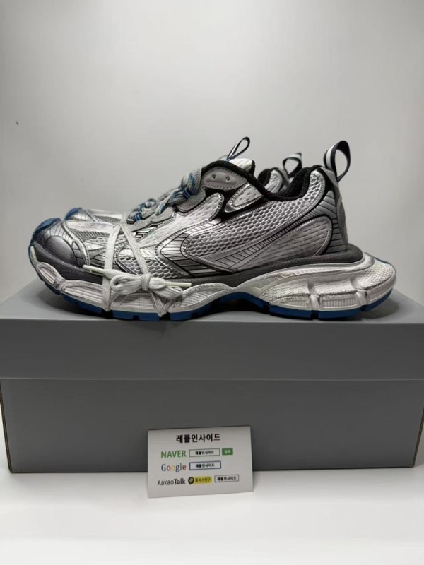 레플리카 명품 [BALENCIAGA] 발렌시아가 3XL 그레이 화이트 블루 남녀공용 (OG공장) 디테일 실사! - 옆면 실사 2