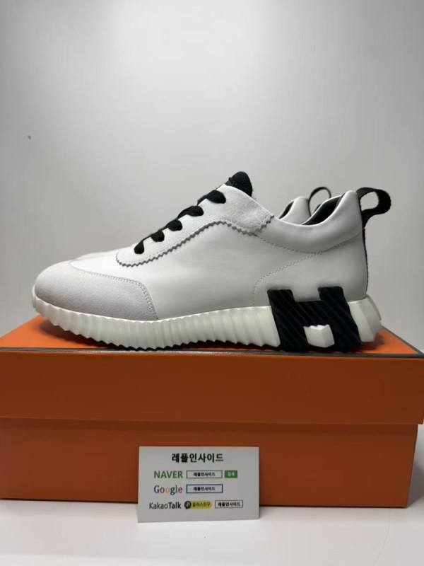레플리카 명품 [HERMES] 에르메스 바운싱 스니커즈 남성용 실사 디테일! - 옆면 실사 2