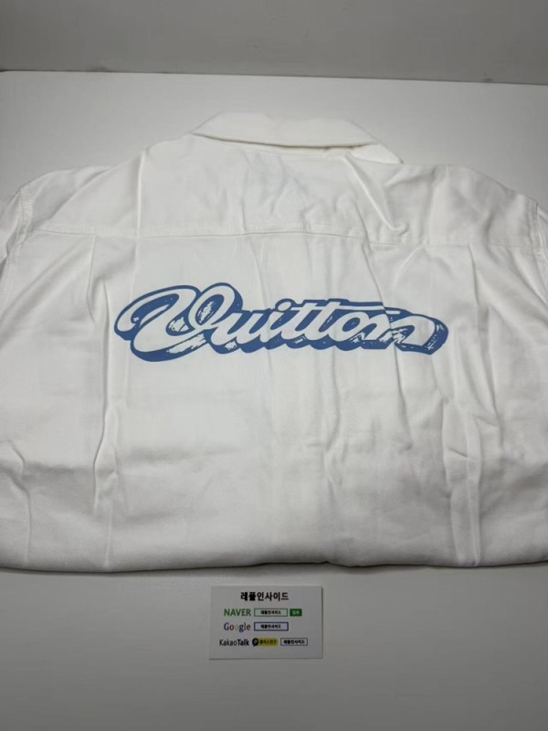 레플리카 명품 [LOUIS VUITTON] 루이비통 시그니처 자카드 오버셔츠 남성용 디테일 실사! - 디테일 실사 4