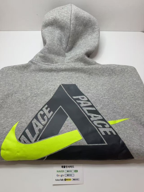 레플리카 명품 [NIKE] 팔라스 x 나이키 트라이 스우시 후드 그레이 말 실사 디테일! - 뒷면 실사 3