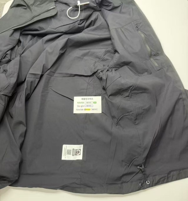 레플리카 명품 [ARCTERY] 아크테릭스 시조새 솔라노 후디 자켓 블랙 남녀공용 SOLANO HOODY 실사 디테일! - 로고 실사 5