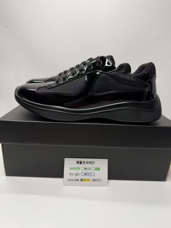 레플리카 명품 [PRADA] 프라다 아메리카 컵 스니커즈 남성용 디테일 실사! - 옆면 실사 2