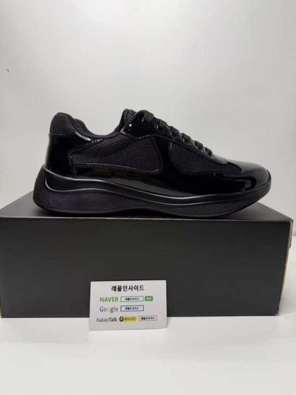 레플리카 명품 [PRADA] 프라다 아메리카 컵 스니커즈 남성용 디테일 실사! - 뒷면 실사 3