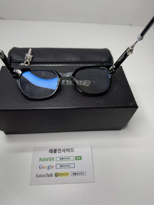 레플리카 명품 [Chrome Hearts] 크롬하츠 덕버터 DUCK BUTTER 925 안경 디테일 실사! - 라벨 실사 8