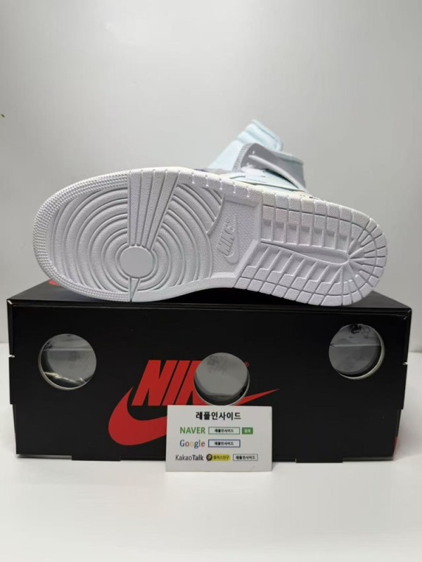 레플리카 명품 [AIR JORDAN] 오프화이트 X 에어조던1 알래스카 화이트 AA3834-100 남녀공용 (OG공장) 실사! - 소재 실사 6