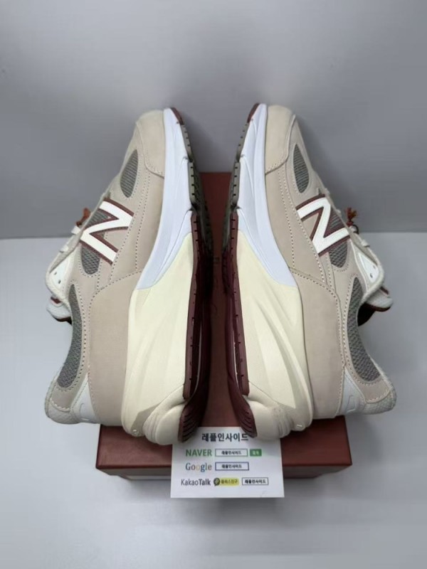 레플리카 명품 [New Balance] 뉴발란스 x 로로피아나 990v6 메이드 인 USA 크림 U990LP6 남녀공용 디테일 실사! - 소재 실사 6