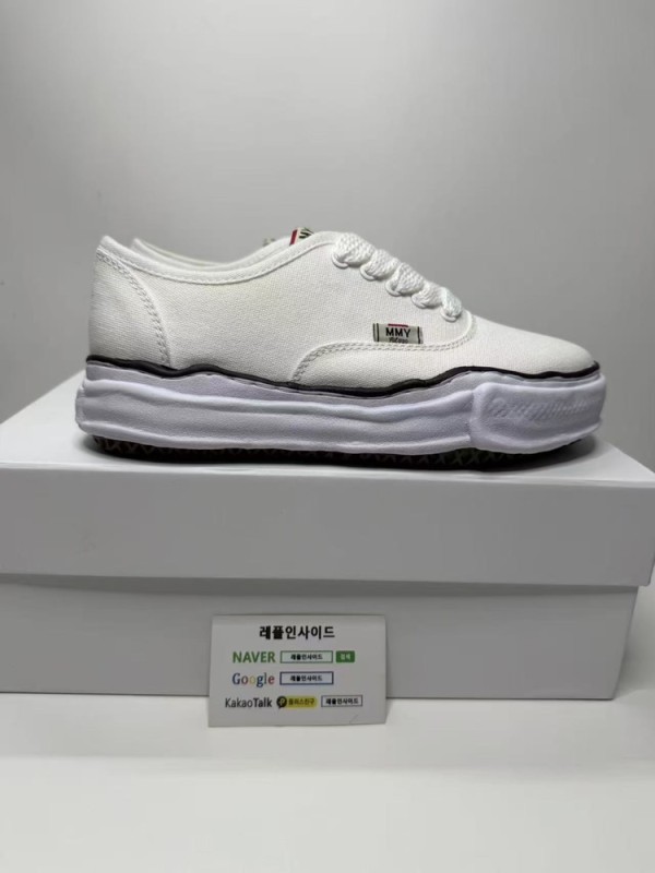 레플리카 명품 [MIHARA YASUHIRO] 미하라 야스히로 컨버스 로우컷 스니커즈 남녀공용 디테일 실사! - 뒷면 실사 3
