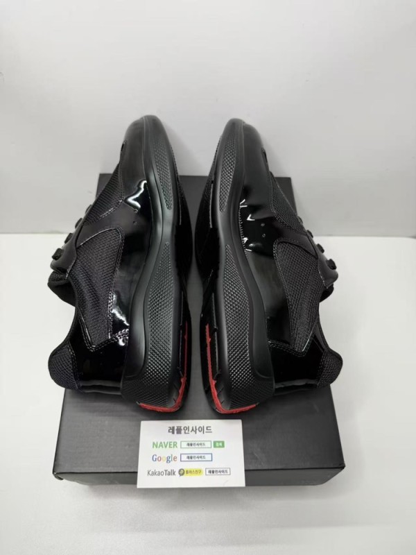 레플리카 명품 [PRADA] 프라다 아메리카 컵 스니커즈 남성용 디테일 실사! - 소재 실사 6