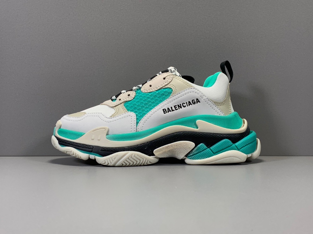 [BALENCIAGA] 19FW 발렌시아가 트리플S 화이트 그린 여성용 (ZH공장)