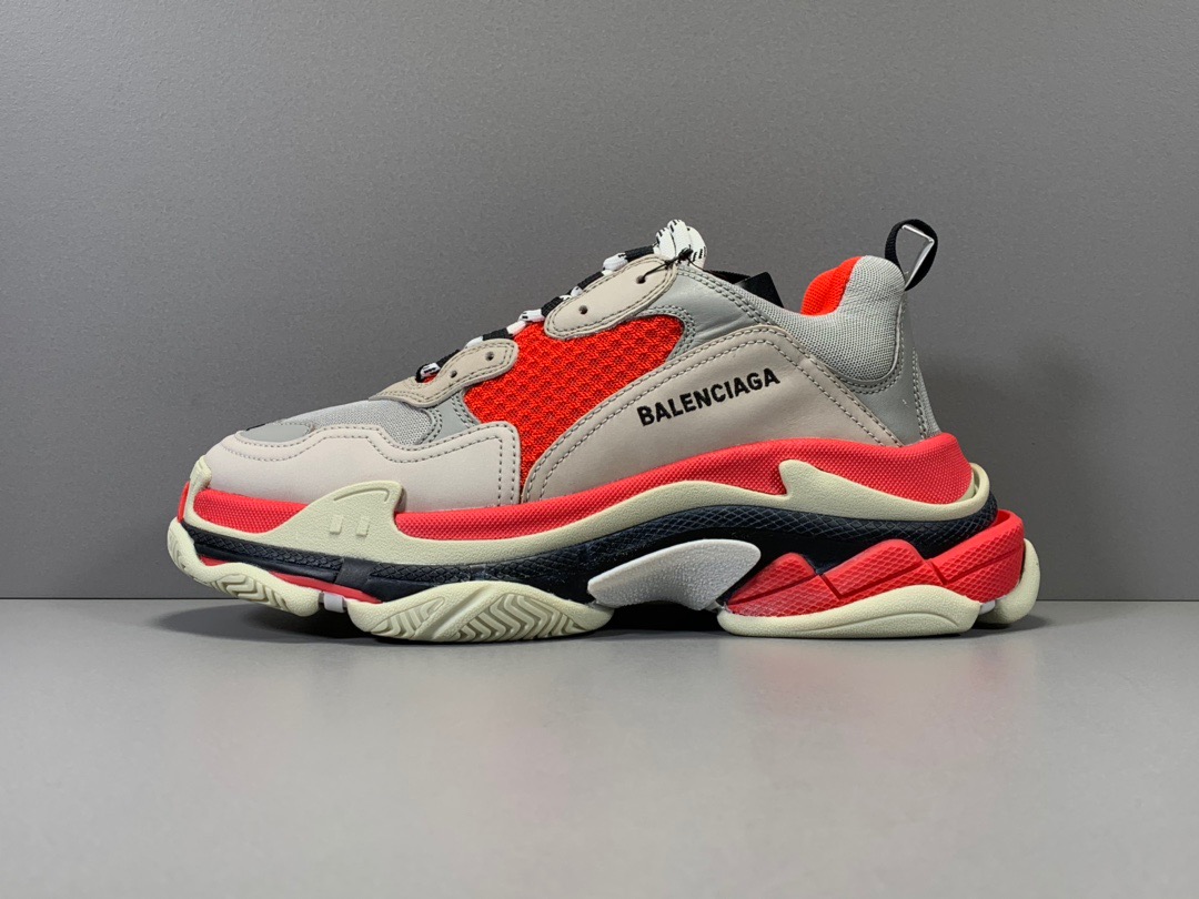 [BALENCIAGA] 19SS 발렌시아가 트리플S 실버 레드 남녀공용 (ZH공장)