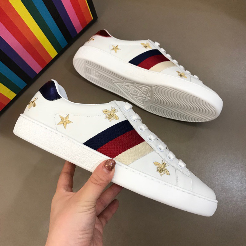 [GUCCI] 19SS 구찌 에이스 꿀벌 스타 스니커즈 ‎498205 AXWQ0 9098 남녀공용