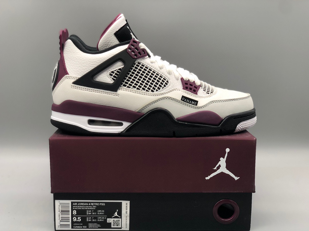 [AIR JORDAN] 에어조던4 레트로 PSG 파리 생제르망 CZ5624-100 남성용 (H12공장)