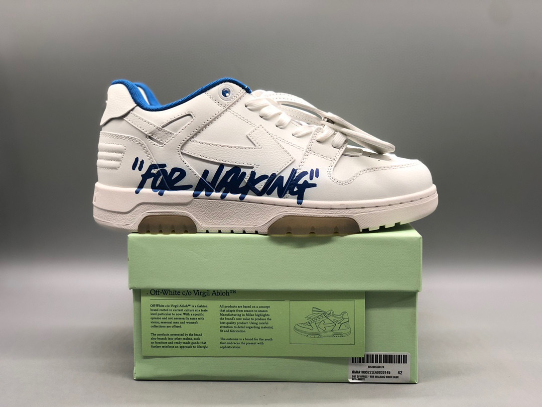 [OFF-WHITE] 오프화이트 아웃 오브 오피스 레더 스니커즈 남녀공용