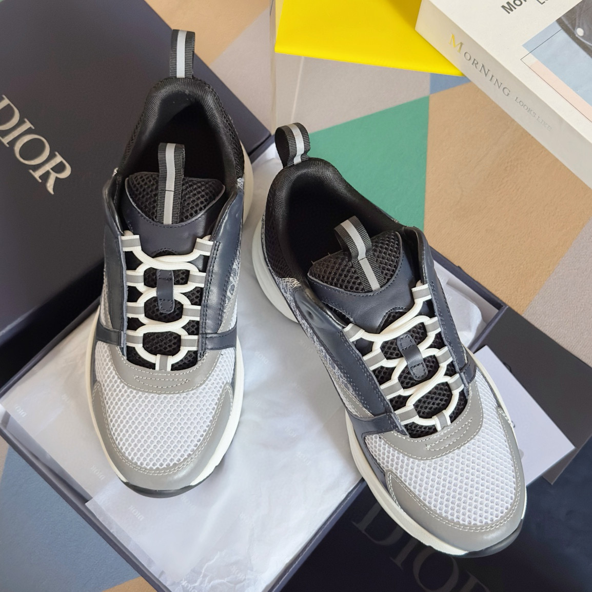 ﻿[DIOR] 디올 B22 러너 스니커즈 남성용