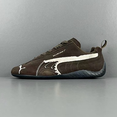 [BALENCIAGA] 발렌시아가 x 푸마 스피드캣 스웨이드 스니커즈 브라운 화이트 847146WSDSD2910 남녀공용 (G공장)