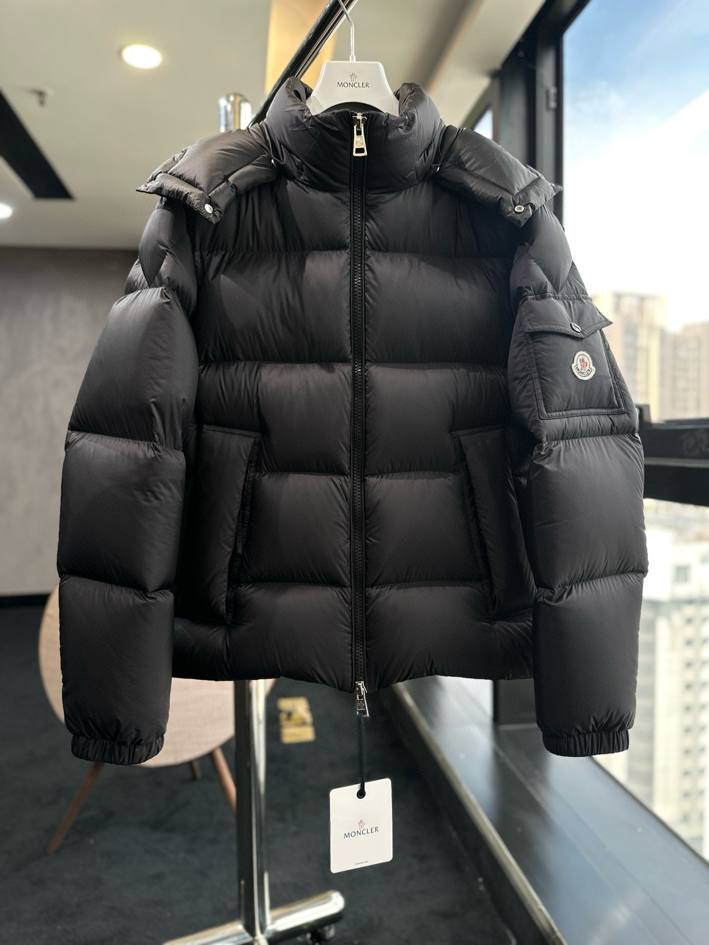 [MONCLER] 몽클레어 쿠예르 COUYERE 패딩 블랙 남성용