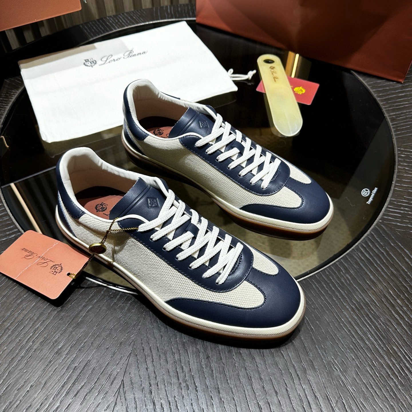 [Loro Piana] 로로피아나 테니스 워크 스니커즈 남성용