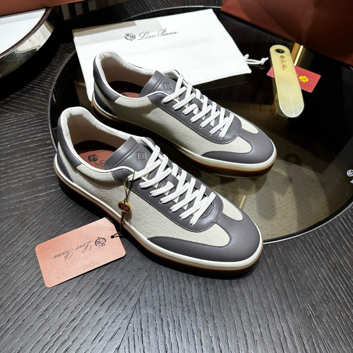 [Loro Piana] 로로피아나 테니스 워크 스니커즈 남성용
