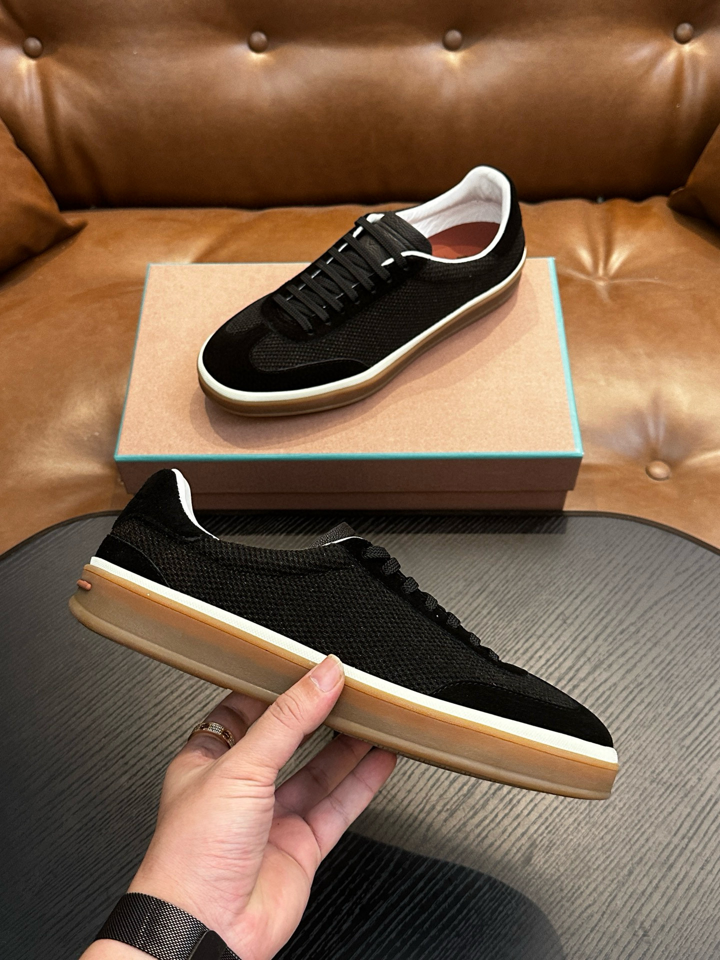 [Loro Piana] 로로피아나 테니스 워크 스니커즈 남성용