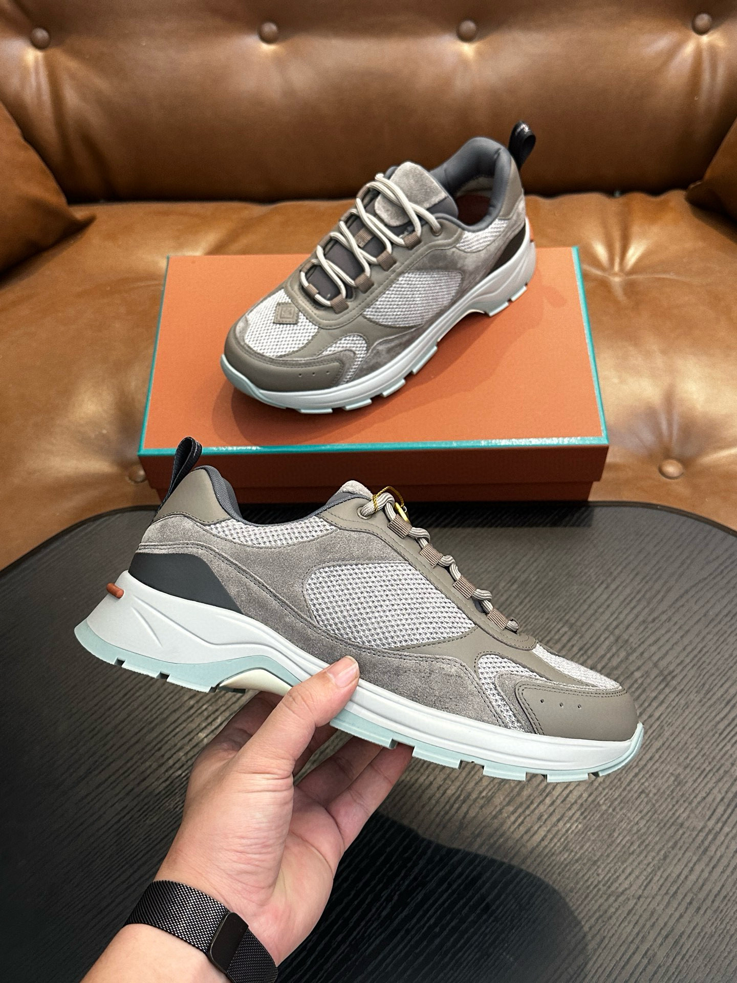 [Loro Piana] 로로피아나 케언 워크 스니커즈 남성용