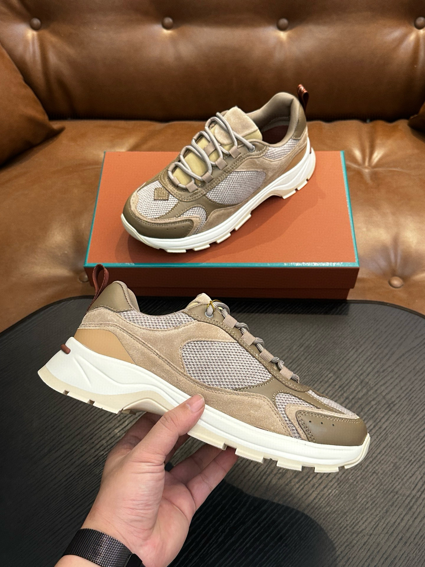 [Loro Piana] 로로피아나 케언 워크 스니커즈 남성용