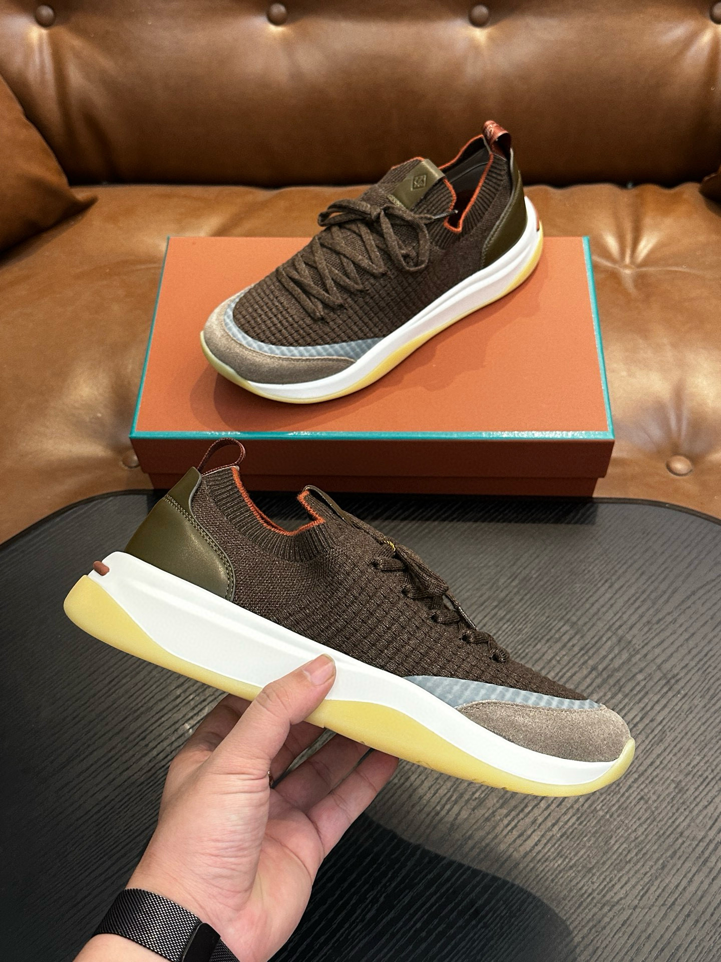 [Loro Piana] 로로피아나 워크 위시 스니커즈 남성용