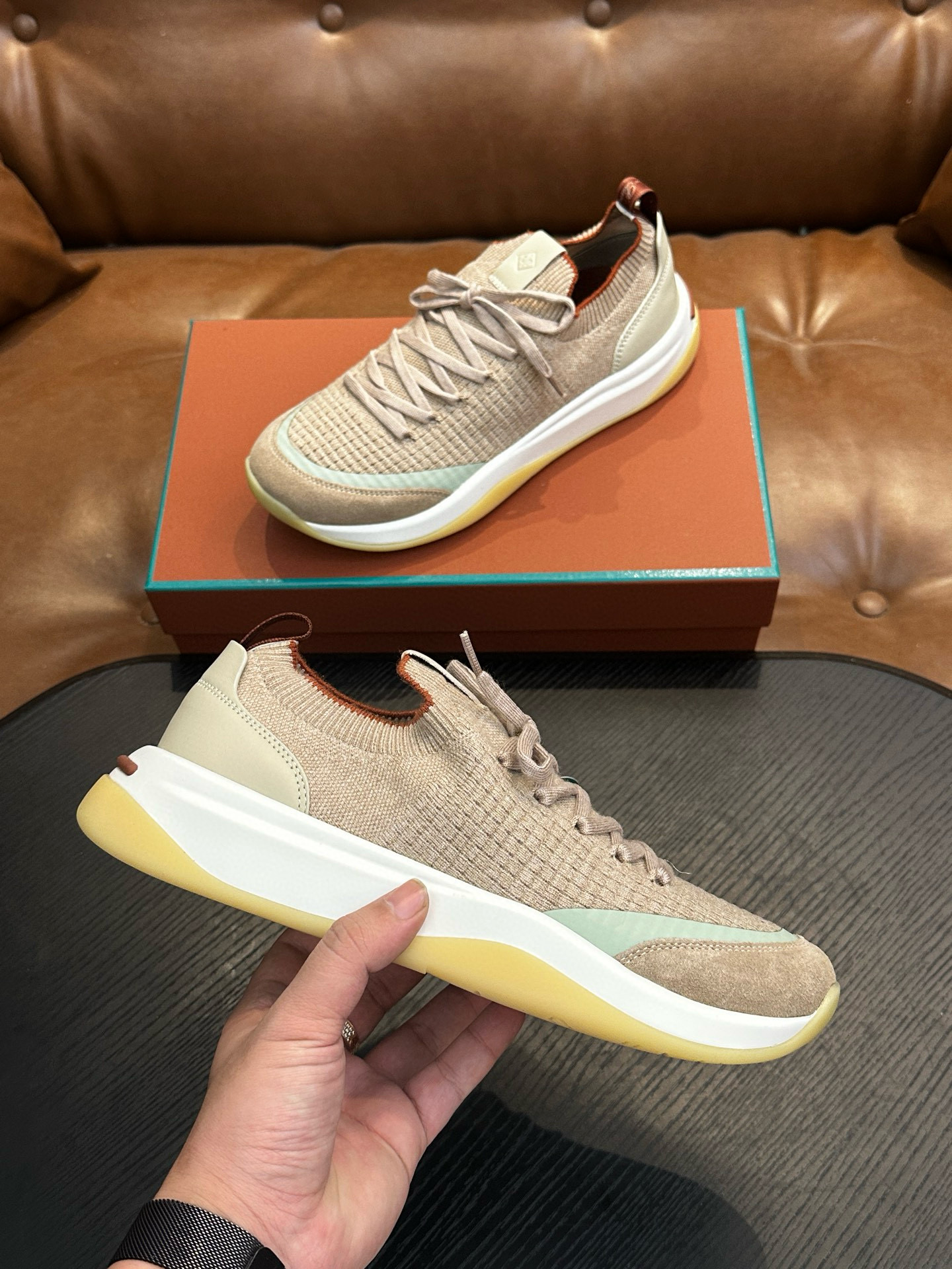 [Loro Piana] 로로피아나 워크 위시 스니커즈 남성용