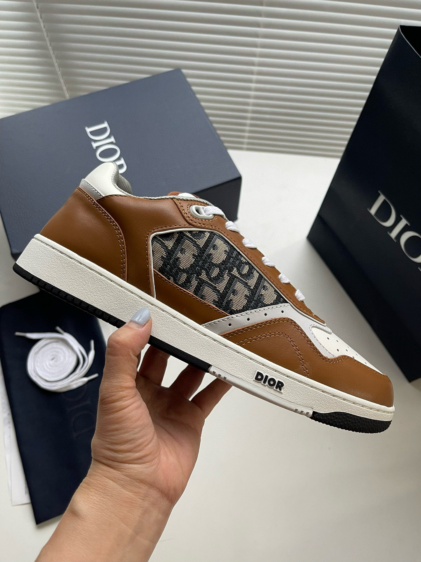 [DIOR] 디올 B27 오블리크 로우 스니커즈 남성용