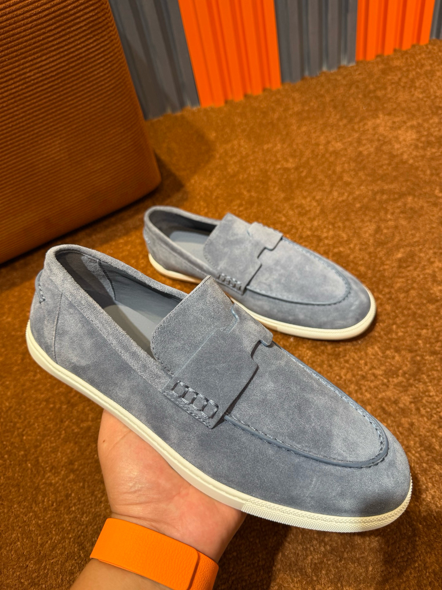 [HERMES] 에르메스 모카신 로퍼 남성용