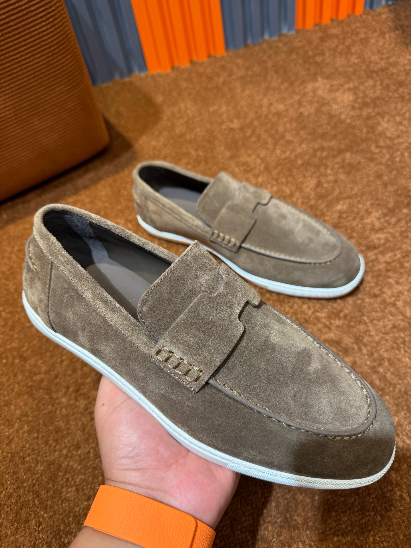 [HERMES] 에르메스 모카신 로퍼 남성용