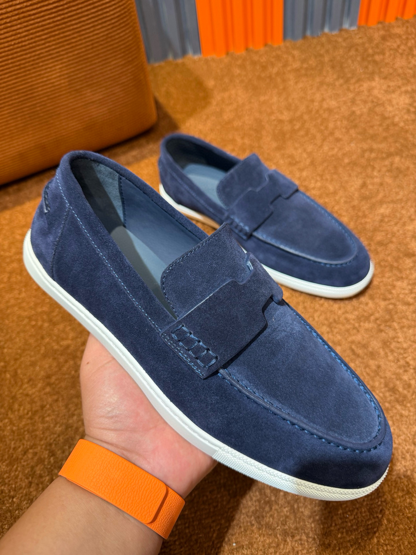 [HERMES] 에르메스 모카신 로퍼 남성용