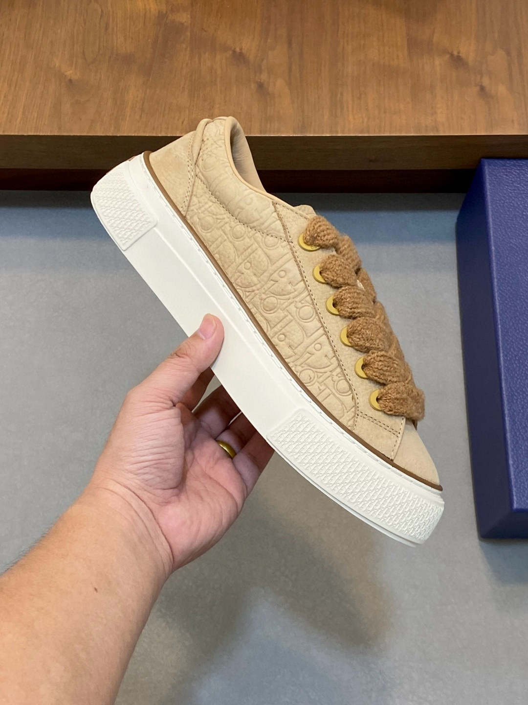 [DIOR] 디올 x 데님 티어스 B33 스니커즈 남성용