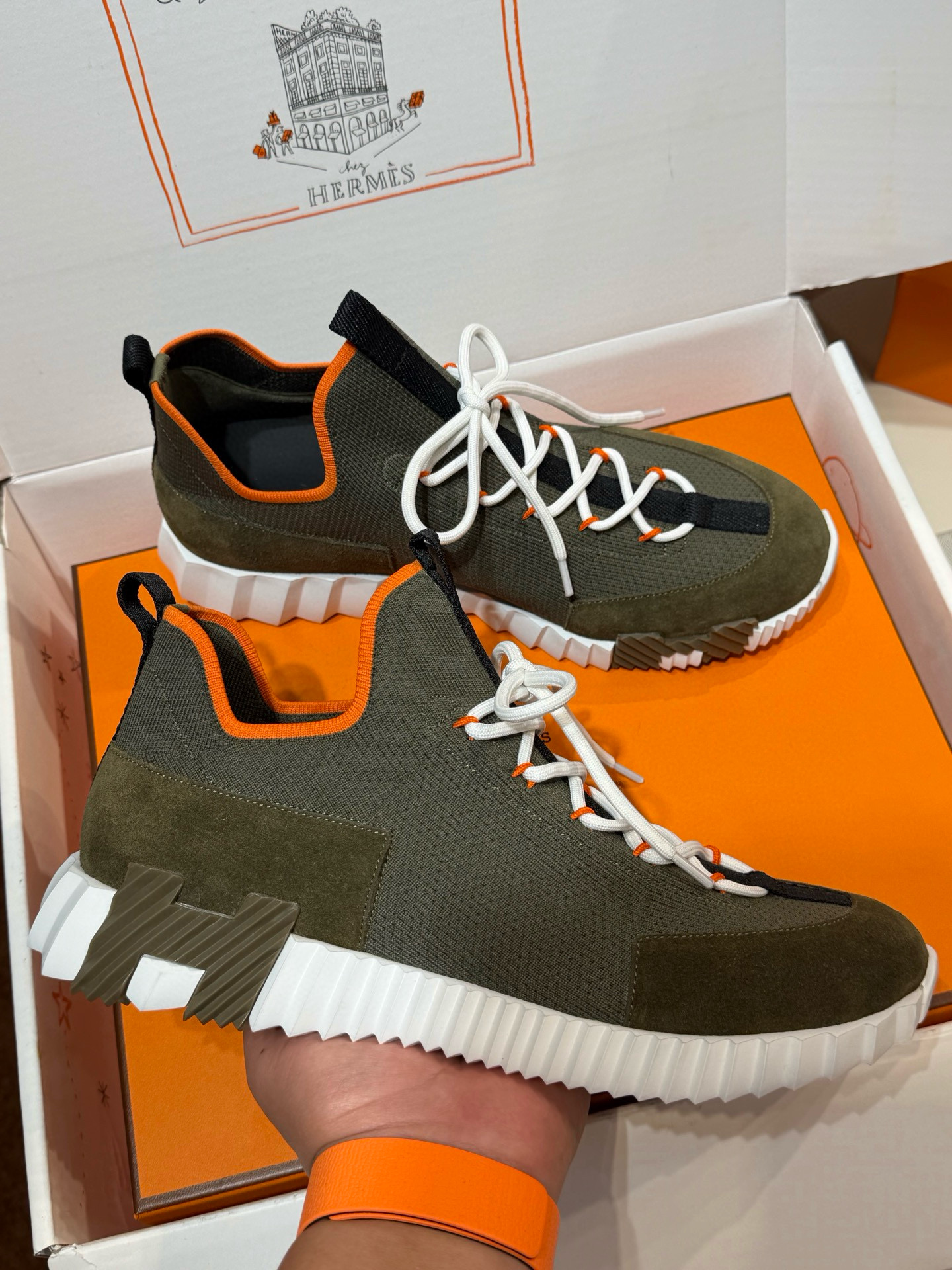 [HERMES] 에르메스 리프트 슬립온 스니커즈 남녀공용