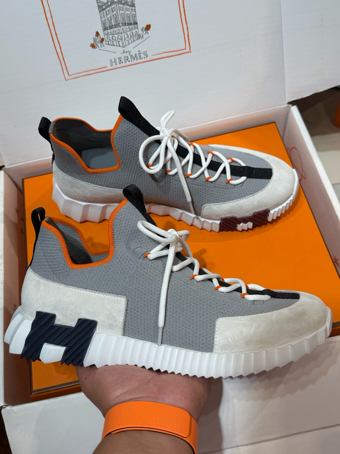 [HERMES] 에르메스 리프트 슬립온 스니커즈 남녀공용