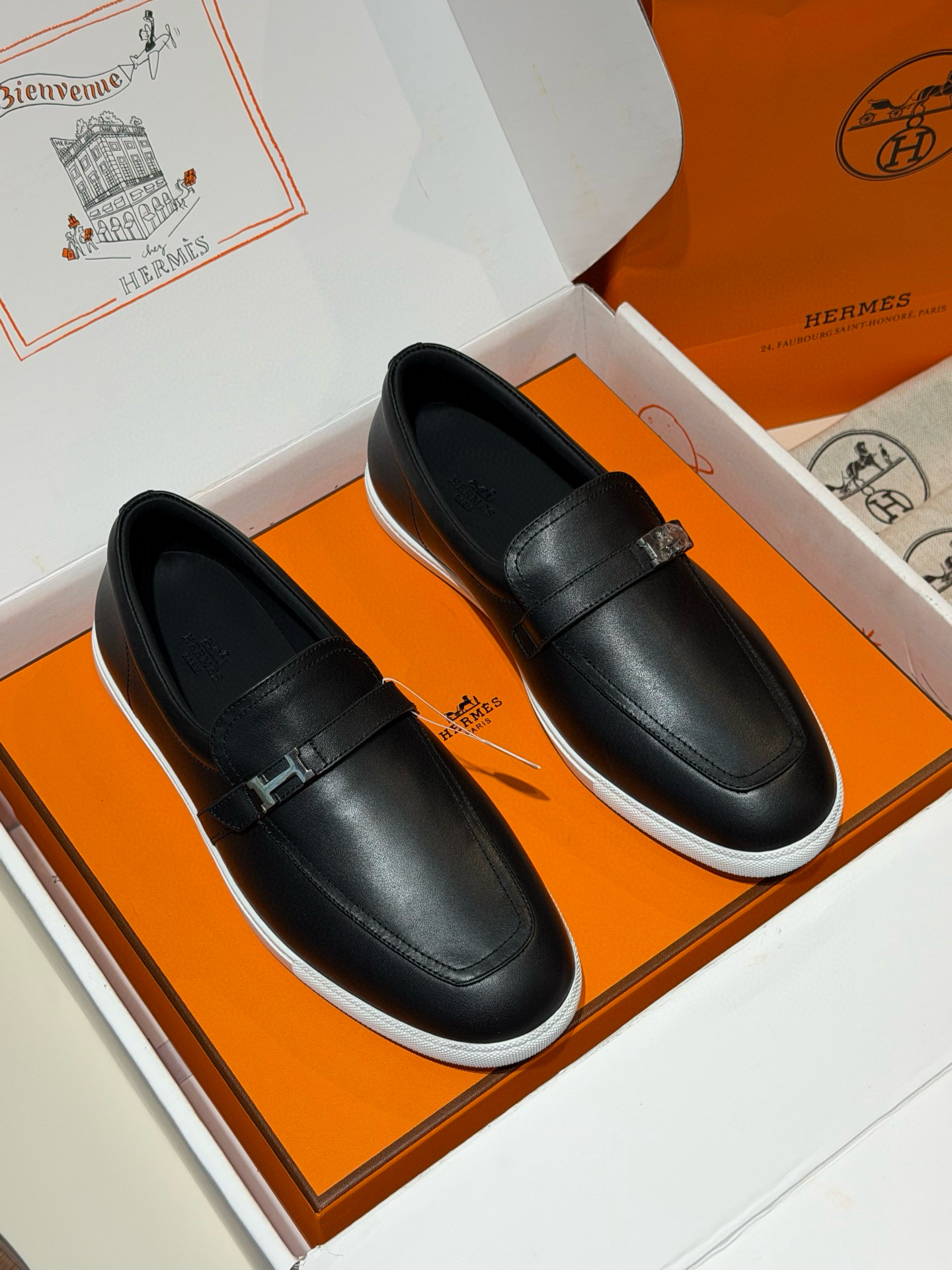 [HERMES] 에르메스 모카신 로퍼 남성용